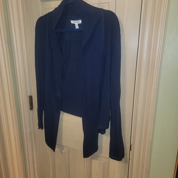 Misses sz M Navy Blue Aeropostale Open cardigan sweater - Picture 3 of 4